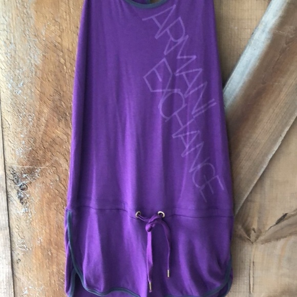 ARMANI Exchange Purple Romper Size Medium - Picture 2 of 6